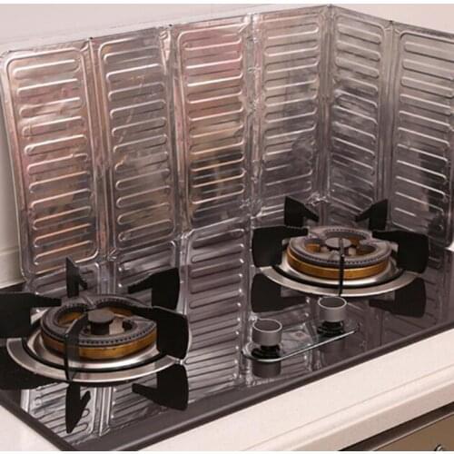 Kitchen Cooking Frying Pan Oil Splash Screen Cover Gas Stove Splatter Shield Guard Oil Divider Splash Proof Baffle Tool