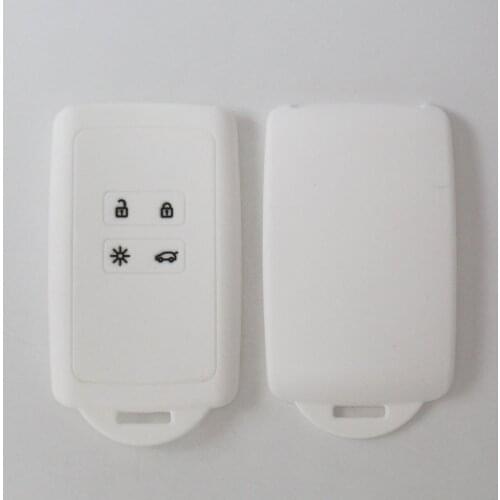 Hot Silicone Car Key Cover Case Shell Fob for Renault KOLEOS Kadjar Arkana 2017 for Samsung QM5 4 Button Smart Key Shell Set