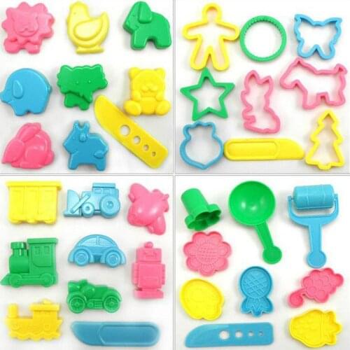 36pcs/lot slimes clay Tools DIY Model Tool Toys slide lizun lysine Plasticine Playdough modeling Set Kit Children Gift Toy games