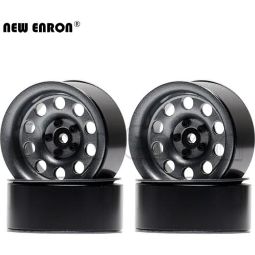 NEW ENRON 10 Hole Alloy 2.2" 64*47*29 Beadlock Wheels Hub Rim for 1/10 RC Crawler Axial SCX10 SCX10 II 90048 TRX-4 RR10 Traxxas