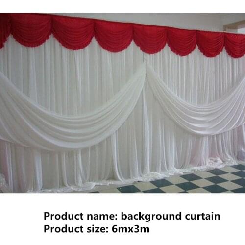 New Arrival Fashion 3 X 6 m Wedding Backdrop Centerpiece Swags Party Curtain Celebration Stage Backdrop Drapes Decoration Supply