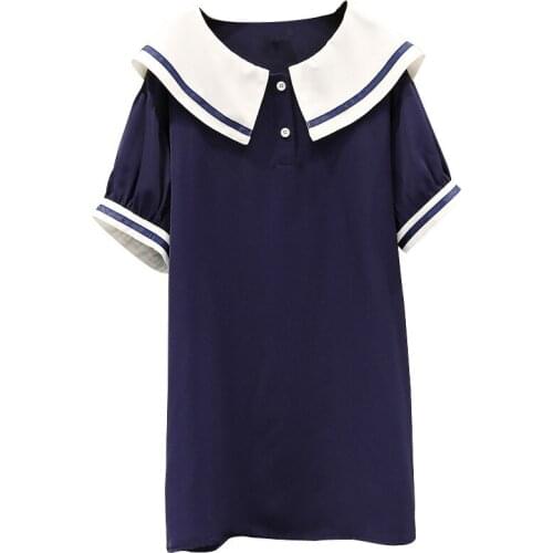 2020 New Baby College Style Patchwork Dress Kids Girls Dresses Chiffon Casual Fashion Toddler Children Summer Clothes, #0122