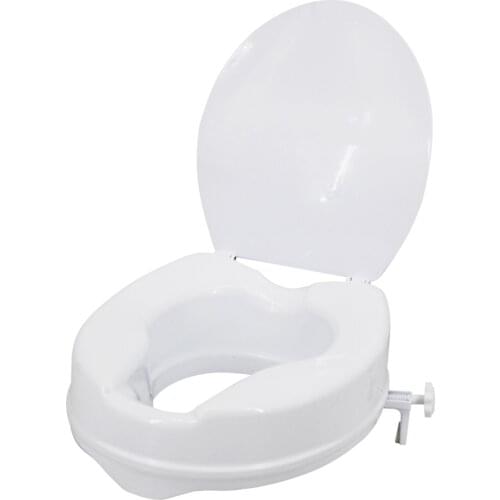 2/4/6In Raised Toilet Seat Heavy Duty Elevated Toilet Seat with Tightening Clamps Raised Toilet Seats for Most Elongated Toilets