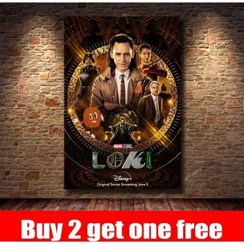 Popular Newly Released Marvel Disney Loki Season 1 TV Series Poster Canvas Painting Living Room Bedroom Decoration Painting
