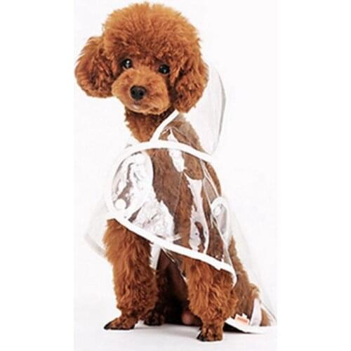 Pet Transparent Rain Gear Creative Hooded Raincoat Dog Waterproof Pet Clothes Raincoat Corgi Raincoat Dog Costume Pet Clothes