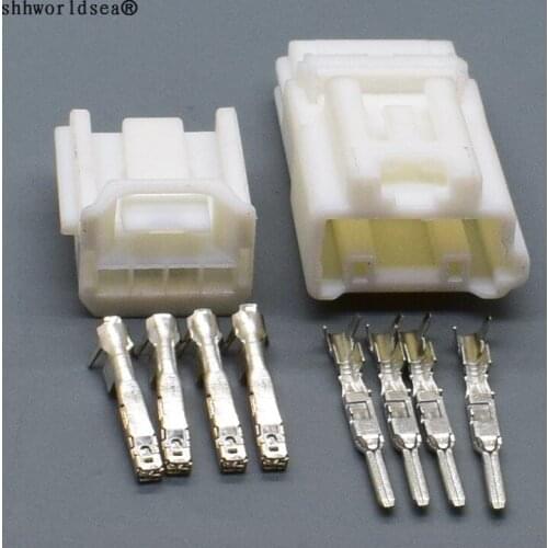 Shhworldsea 4pin car socket male and female horn plug for 12733 32 toyota lexus