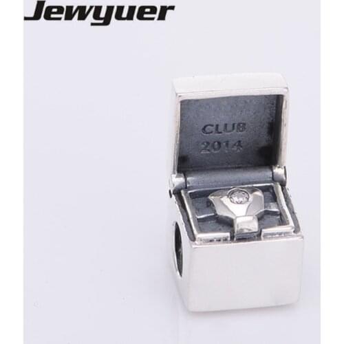 Jewelry box Charms Fit brand bracelet DIY assessories 925 Sterling Silver Jewelry charm beads fine jewelry wholesale MN0710