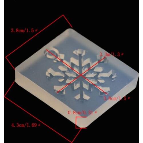 Silicone Mold Snowflake DIY Crafts Jewelry Making Pendant Epoxy Resin 1XCA