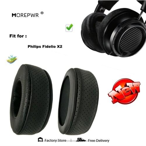 Replacement Ear Pads for Philips Fidelio X2 X-2 X 2 Headset Parts Leather Cushion Velvet Earmuff Earphone Sleeve Cover