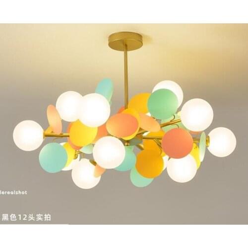 Modern Leaves Chandelier Lighting Nordic Branch Chandelier For Bedroom/Living Room Creative Flower Hanging Light Fixture