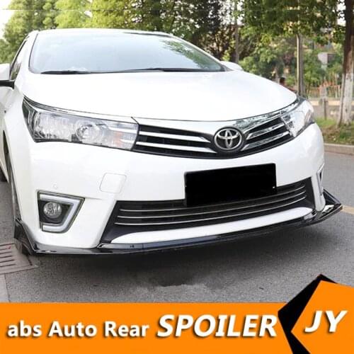 For TOYOTA Corolla Body kit spoiler 2014-2016 For Corolla ABS Rear lip rear spoiler front Bumper Diffuser Bumpers Protector