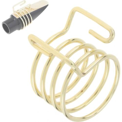 Universal Zinc Alloy Alto Saxophone Mouthpiece Ligature Ligature Fastener for Rubber Mouthpiece