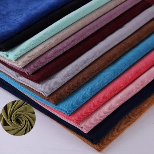 Corduroy fabric 16 ribs Soft craft DIY Cloth dress bag coat Textile Fabric Tissus Bazin Material