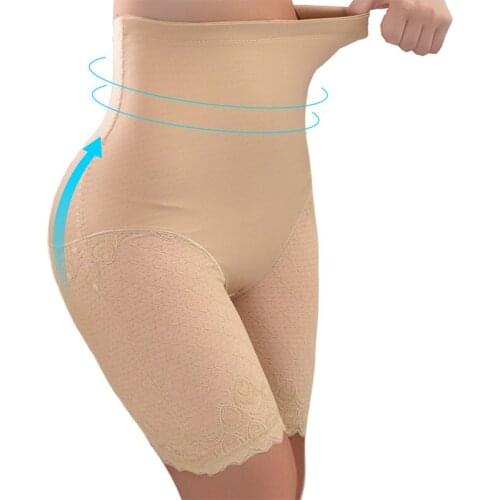 Womens Invisible Seamless Body Control Panties Lace Shapers High Waist Slimming Underwear Waist Trainer Belly Thigh Compression