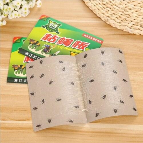10pc Strong silverfish trap sticky board glue safe non-toxic Mosquito Buzz Fruitfly Flies bug catcher killer Pest Control Device