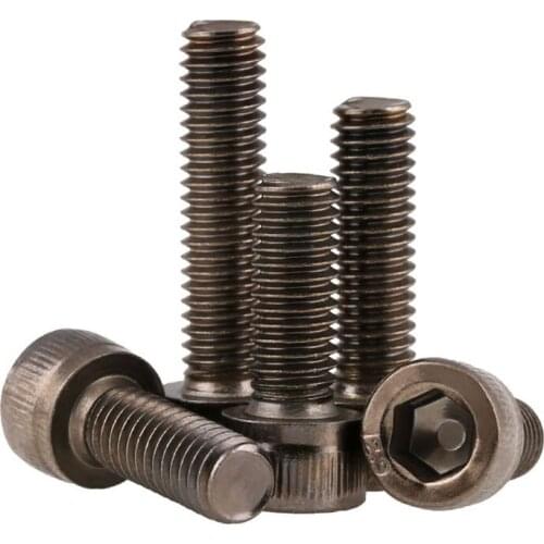 12.9 Grade DIN912 Black Nickel Plated Carbon Steel Cap Cup Allen Head Bolt Hex Hexagon Socket Screw