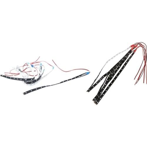 12 x Waterproof DC12V Motor LED Strip Underbody Light for Car Motorcycle Red & Blue