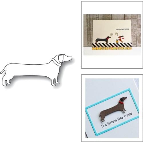 2020 New Animal Dog Metal Cutting Dies For Cut Paper Making Pet Dachshund Decoration Greeting Card Album Scrapbooking No Stamps