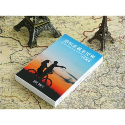 30 Sheets/Set Accompany You Around The World Postcard/Greeting Card/Wish Card/Christmas and New Year Gifts Cards