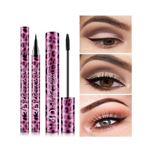 3D Mascara Lengthening Black Lash Eyelash Extension Eye Lashes Brush Beauty Makeup Long-wearing Gold Color Mascara