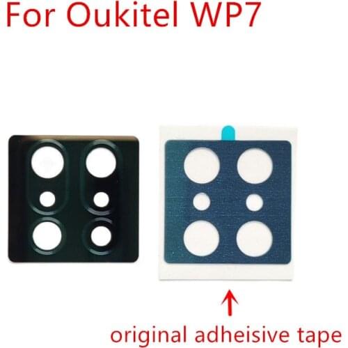 For Oukitel WP7 Cellphone Rear Back Camera Lens Glass Cover Accessories+Original Adheisive Tape