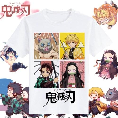 Childrens Demon Slayer Cosplay T Shirt Kimetsu no Yaiba Kamado Tanjirou T-Shirt For Kids Boys Girls Summer Top Tee Costume