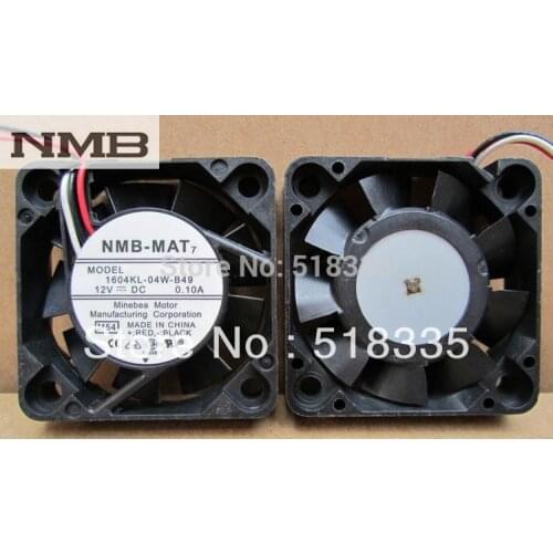 For NMB 1604KL-04W-B49 DC12V 0.10A 40X40X10MM server inverter cooling fan