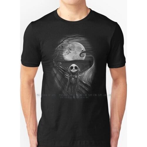 The Scream Before Christmas T Shirt 100% Pure Cotton Scream Nightmare Christmas Jack Tim Burton Character Skull Skeleton Horror