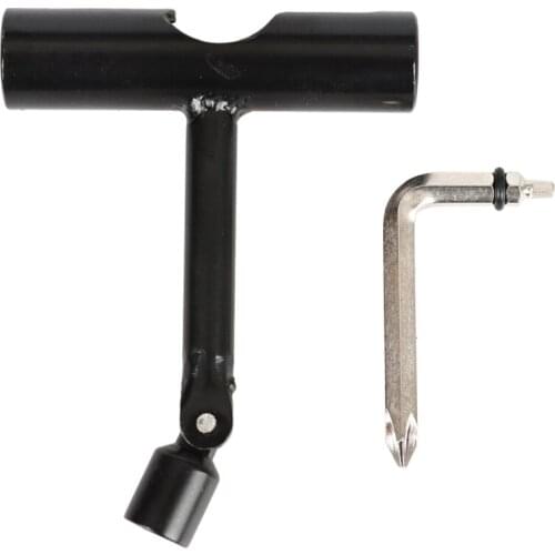 Skateboard Tools T Type Skate Scooter Skateboard Tools Kick Scooter Mini L Wrench Corkscrew Tool Set Adjusting Tool Kit