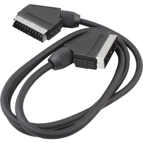 SCART TO SCART CABLE 3 METRE 7 MM BLACK POŞETLİ POWERMASTER