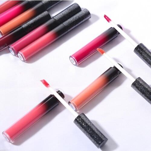 Matte Waterproof Lip Gloss Nonstick Cup Easy To Color Long Lasting Cosmetics Private Label Wholesale