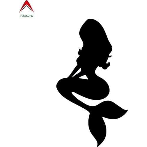 Aliauto Fashion Cartoon Car Sticker Beautiful Mermaid Decal Automobiles Motorcycles Accessories Cover Scratches PVC,16cm*9cm