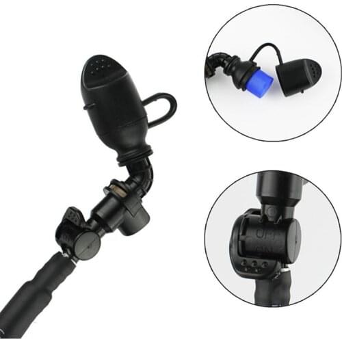 Outdoor Quick Release Hydration Bite Black Silicone Water Bags Valve Nozzle Mouthpiece With Cover Water Bladder Mouth Suction