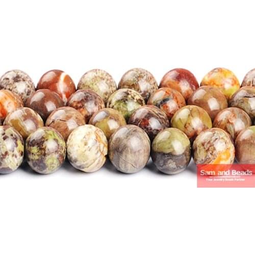 Natural Stone Colorful Flower Agates Beads 15.5inch/strand Pick Size 4-12mm For Bracelet Necklace Making FAB21