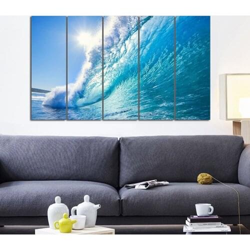 Canvas Prints Wall Art Sea Waves Pictures Paintings Ready to Hang for Living Room Canvas Art Wall Decor Drop shipping