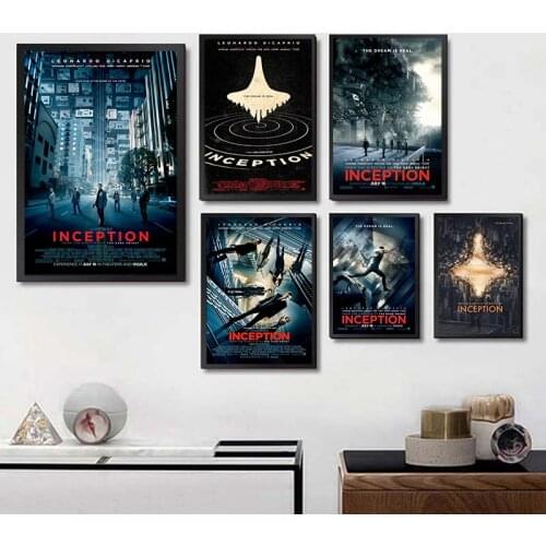 Inception Posters Movie White Coated Paper Prints High Definition Clear Image Home Decoration Livingroom Bedroom Bar