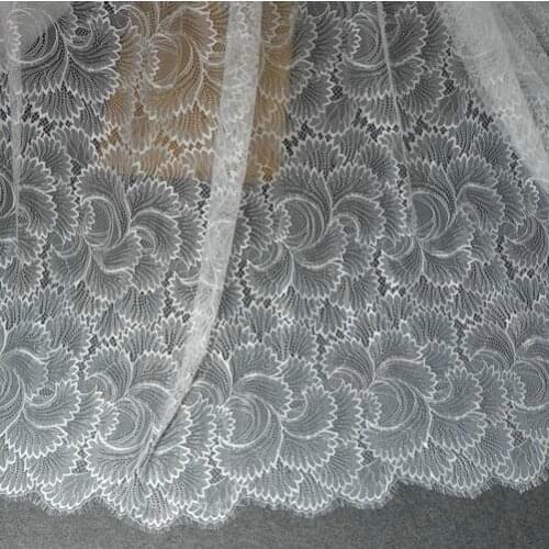 Skin-friendly high-quality soft eyelash lace fabric, 1.5 meters wide, DIY dress, sleeve, top, wedding dress accessories