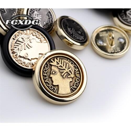 10pcs Portrait Design Vintage Buttons for Clothes Handmade DIY Sewing Supplies Fashion Blouse Buttons Personality Jacket Buttons