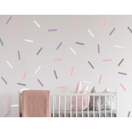 Sprinkle Confetti Wall Decal Kids Modern Chic Vinyl Wall Stickers Baby Nursery Art Sticker Wallpaper Bedroom Decoration D511