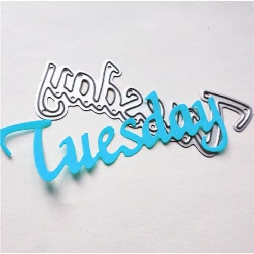 Die Cutting dies Tuesday metal craft paper die Scrapbooking/DIY Embossing mould Easter New Year