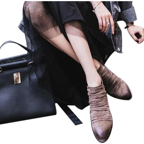2021 Women Fashion Ladies Pointed Toe Pumps Flock Shallow Shoes Loafers Square Heel Hollow Out Casual Shoes Spring Women Pumps
