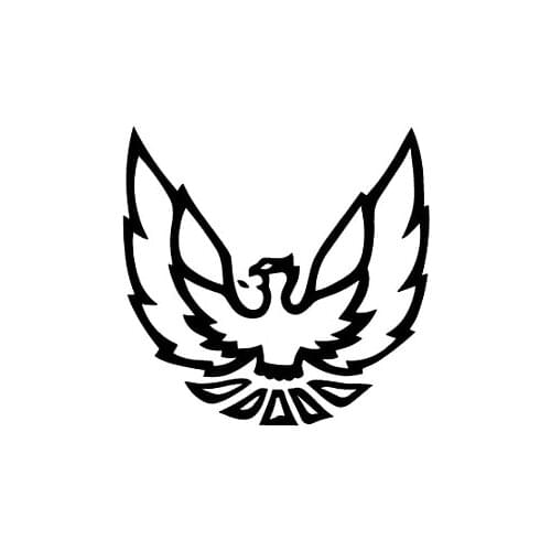 For (2Pcs) Pontiac Firebird Logo Car Auto Body Window Vinyl Decal Sticker