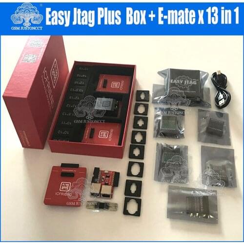 2022 Original New Z3X -Easy Jtag Plus Box + E-Mate Pro X 13 in 1 X BGA - Support BGA100/136/168/153/169/162/186/221/529/254