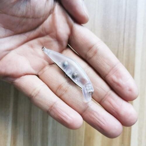 3g 5cm Blank Unpainted Bait DIY Pencil Minnow Crankbait Wobbler Unpainted Lure Freshwater Fishing Blank Hard Lures Isca Pesca