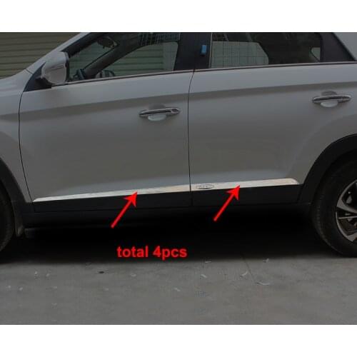 4pcs for dongfeng S560 Body trim Door crash strip decorate Stainless steel