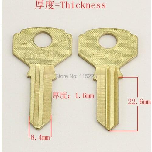 A023 Wholesale Locksmith Keymother Brass House Home Door Blank Key Blanks Keys 25 pieces/lot