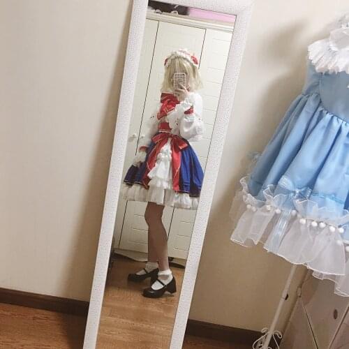 Alice Cospaly Costume Amine Touhou Project Lolita Lady Dress Sizes S-L Custom-made 2021 New