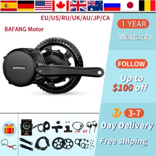 Bafang Brushless Motor 1000W 750W 500W 350W 250W BBS01BBS02B BBSHD Electric Bicycle Motor Mid Drive Engine Ebike Conversion Kit