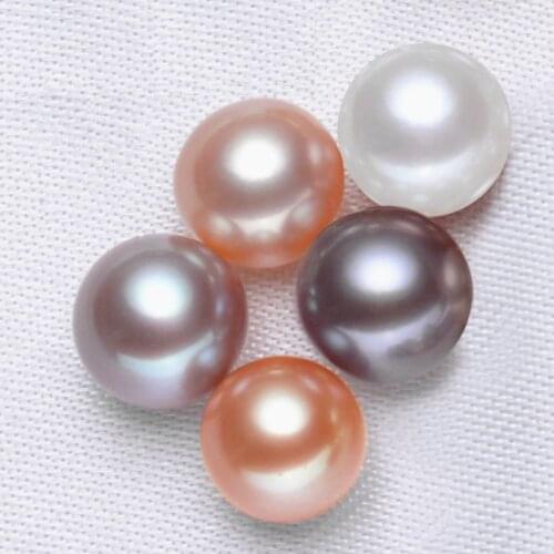 Natural Pearl AAAA Quality White/Pink/Purple Round 6mm-12mm Natural Freshwater Pearls Beads For DIY Jewelry Accessories Pearls