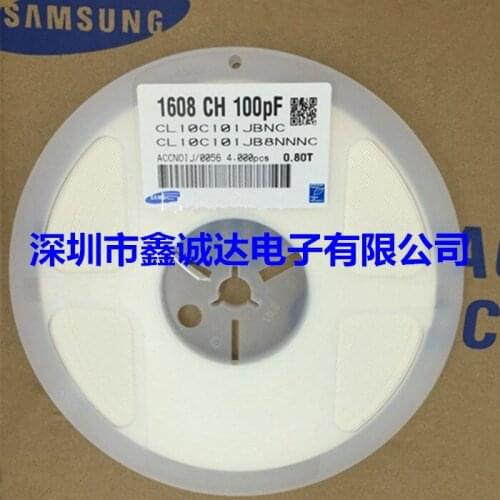 CL10C101JB8NNNC CAP CER 0603 100P 101J ±10% 50V COG Ceramic Capacitor 4000pcs Ceramic Capacitor